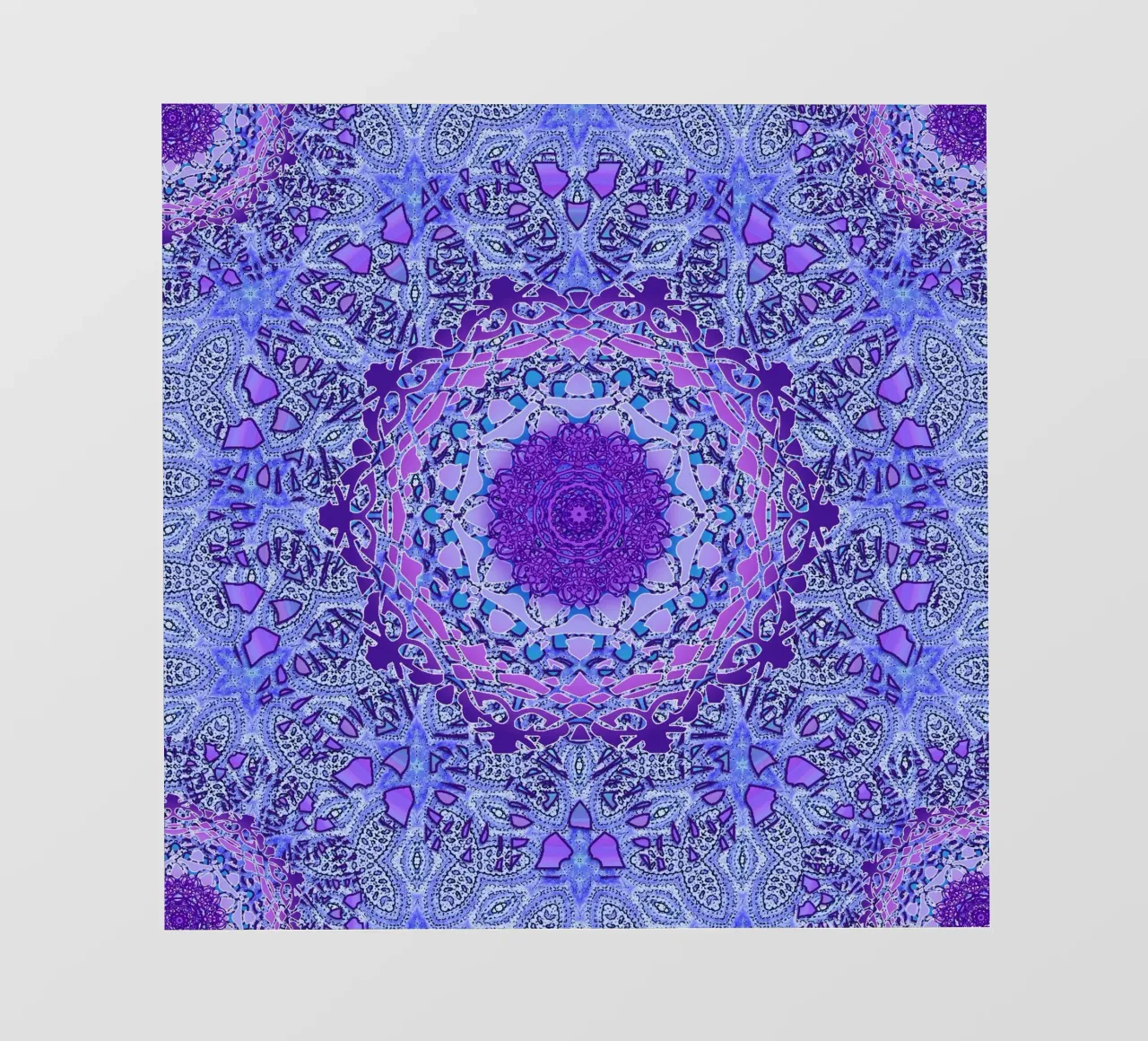 Mandala di pervinche pellicola backlit da Nina May Design Studio