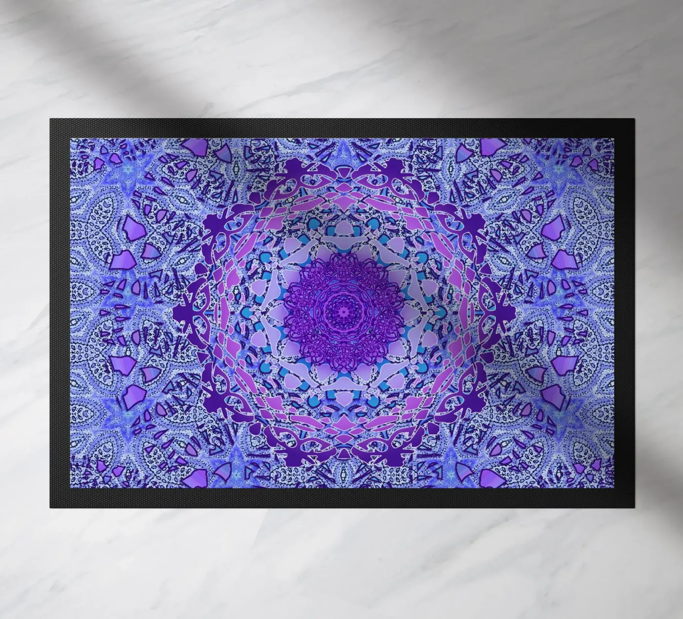 Mandala di pervinche zerbino da Nina May Design Studio