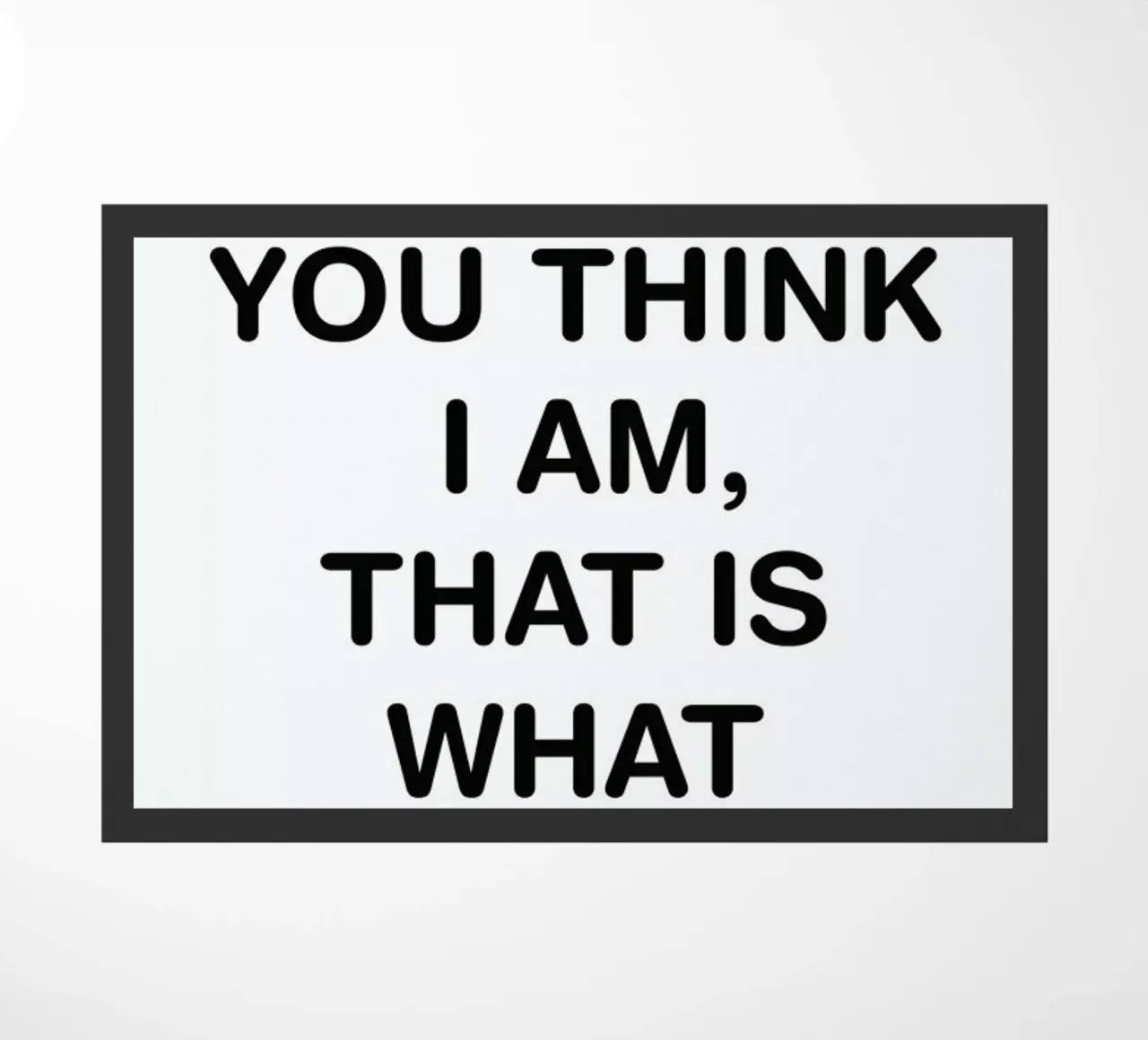 Whatever doormat by Magdalena Lindstedt