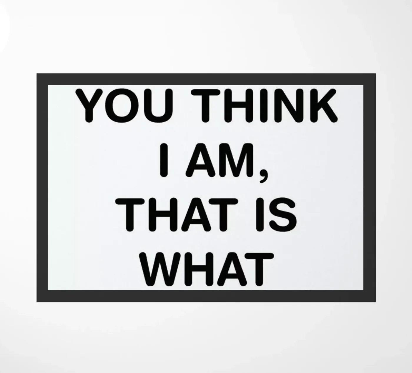 Whatever paillasson de Magdalena Lindstedt