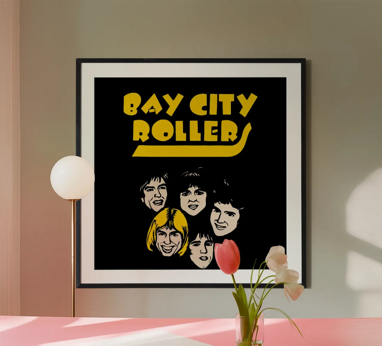 Bay City Rollers poster with plastic frame by kiwirsemplok