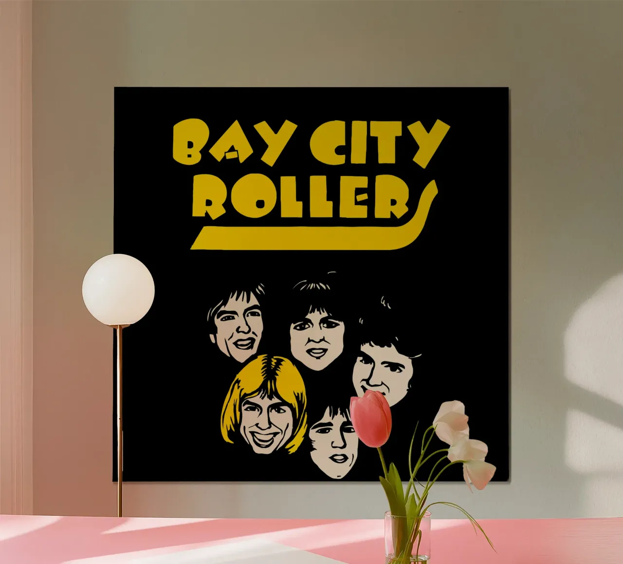 Bay City Rollers poster with plastic frame by kiwirsemplok