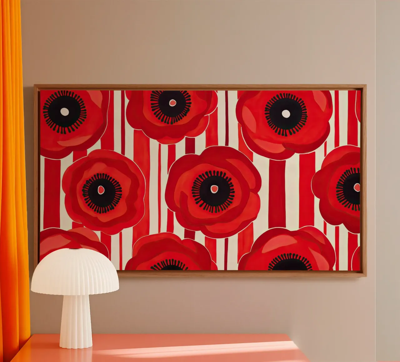 Muurkunst van Imagine canvas met Baklijst van Imagine