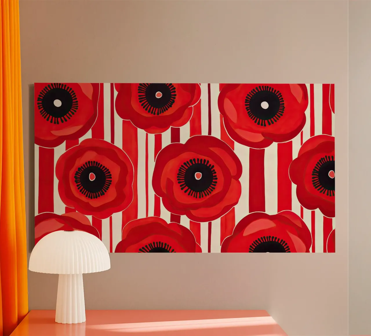 Muurkunst van Imagine canvas met Baklijst van Imagine