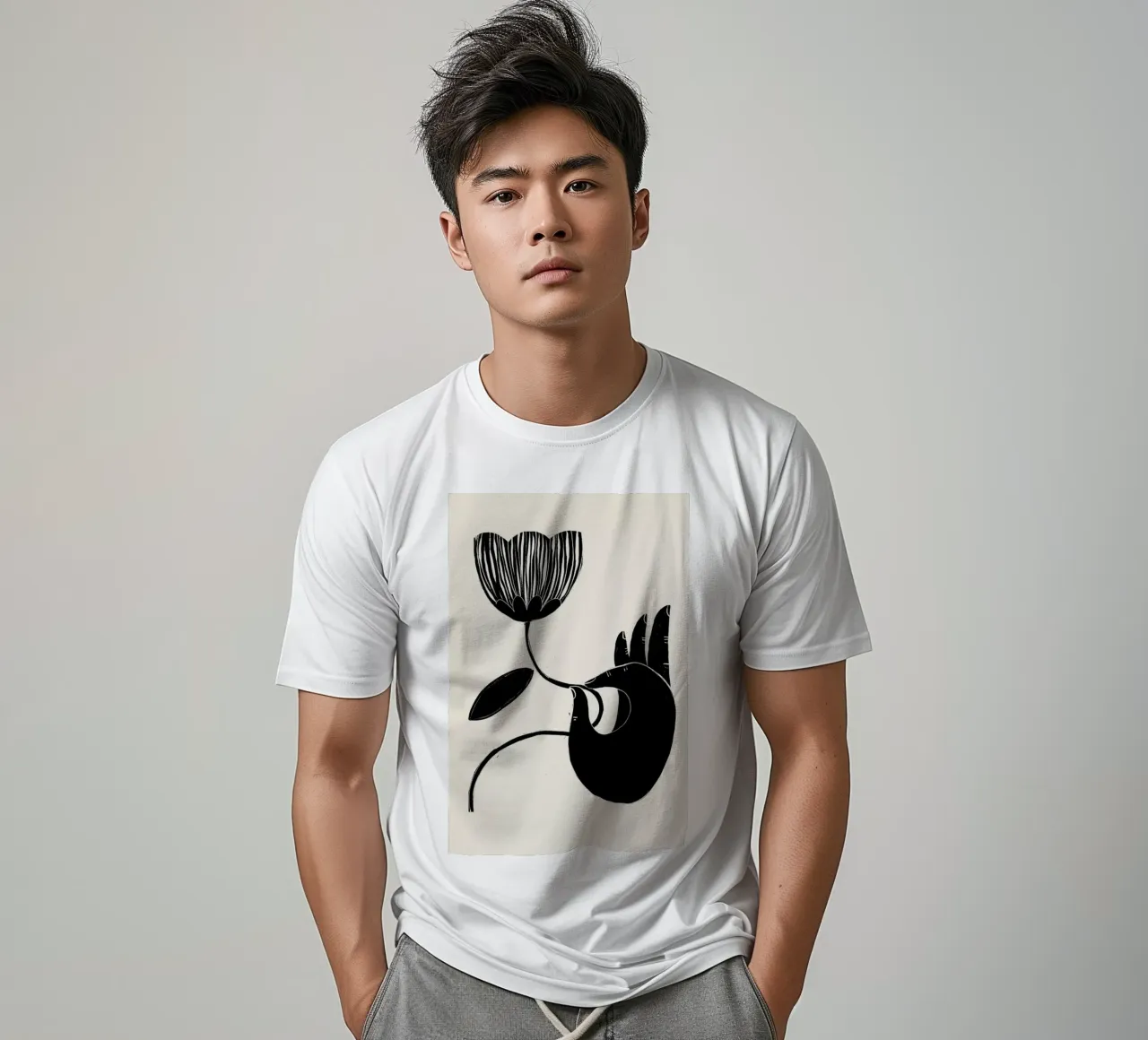 Flower 2 t-shirt da Graphite