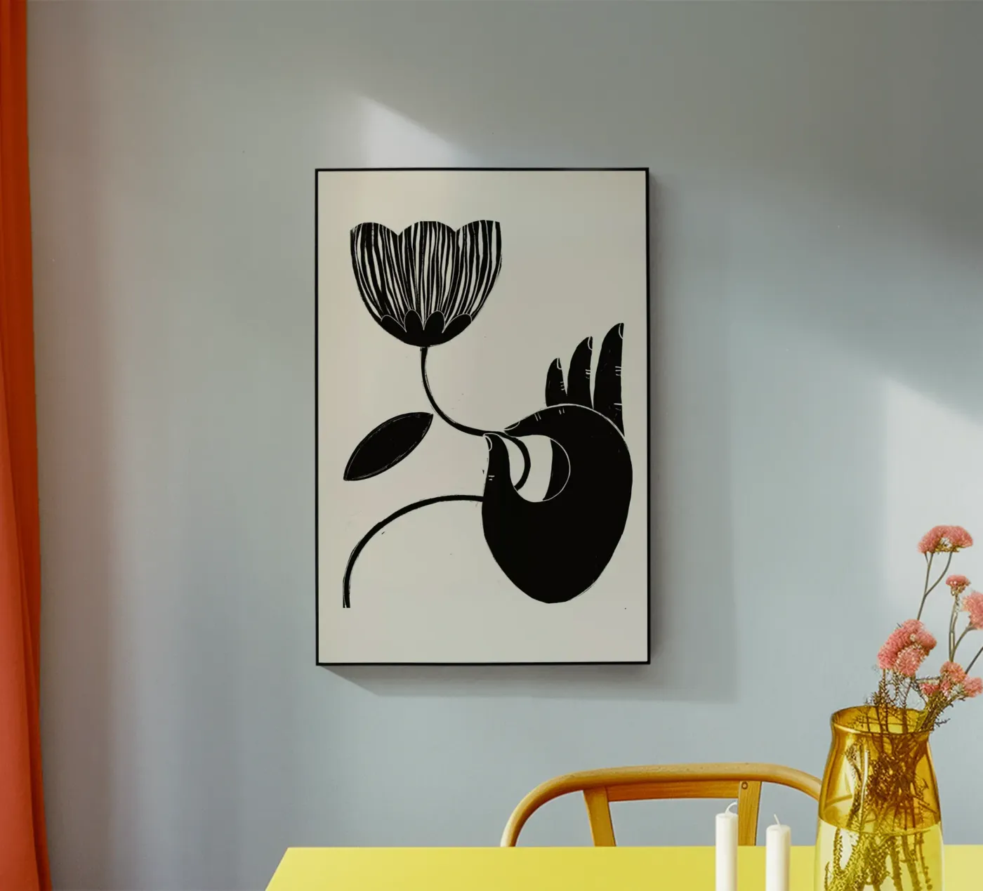 Flower 2 Acryl-Glas von Graphite