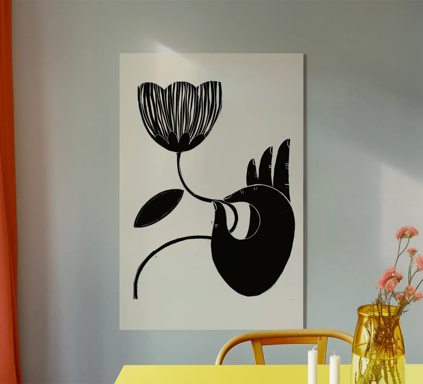 Flower 2 Acryl-Glas von Graphite