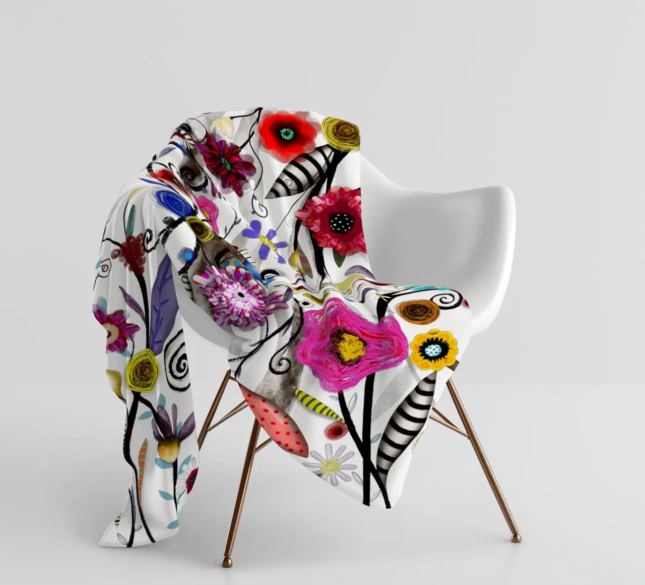 Matrimonio floreale mattina turbinii selvatici bouquet coperta in pile da Ruth Fitta-Schulz