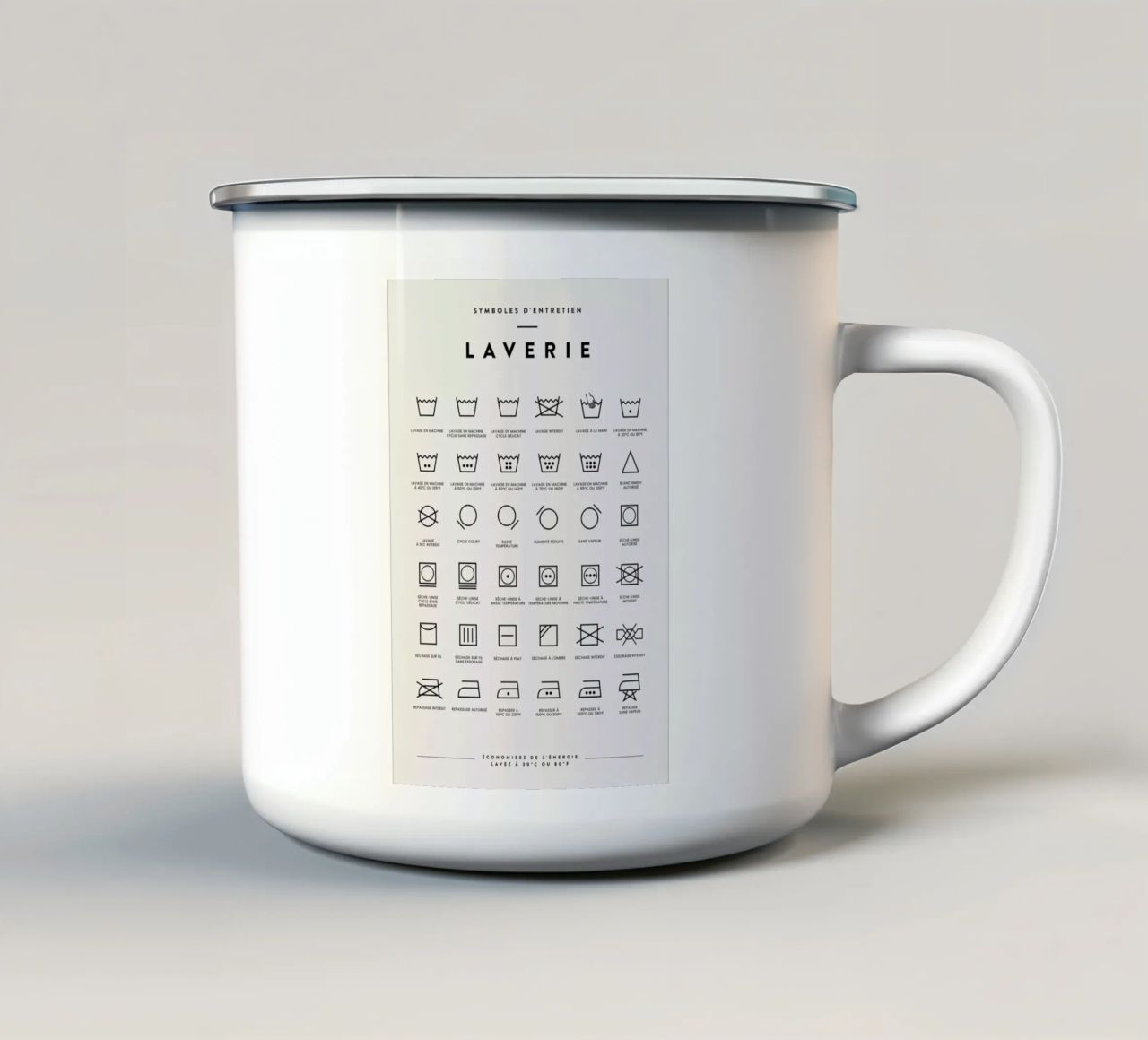 Laverie 2 tazza in smalto da daylight design studio