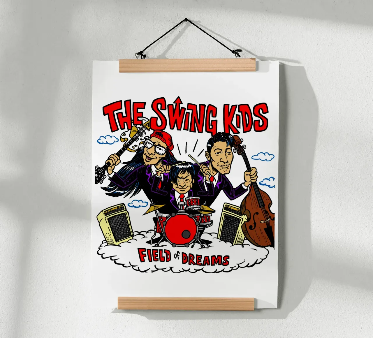 Swing Kids poster con telaio in alluminio da adaptionate