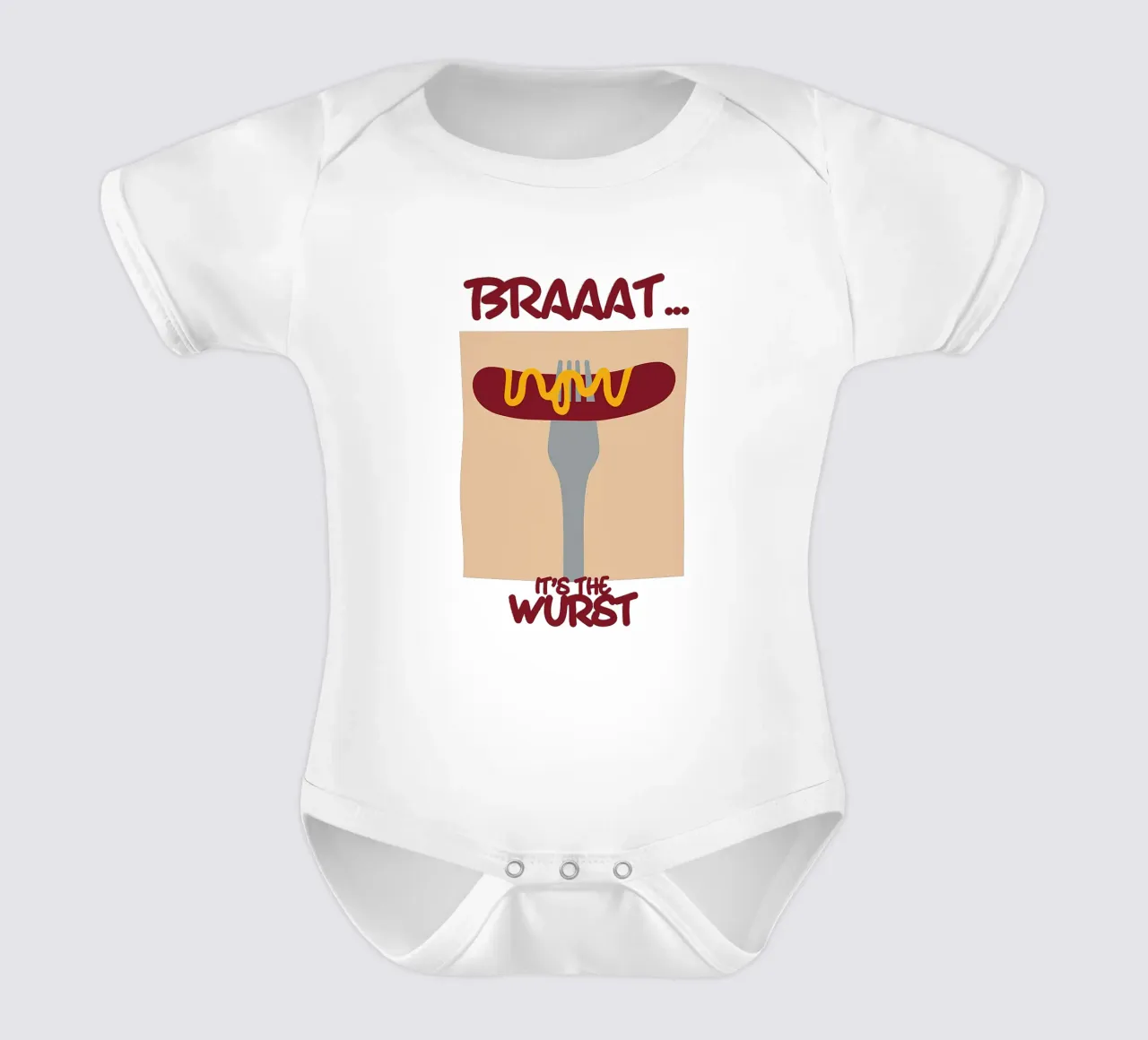 Braaatwurst body neonato maniche corte da Mildred Store