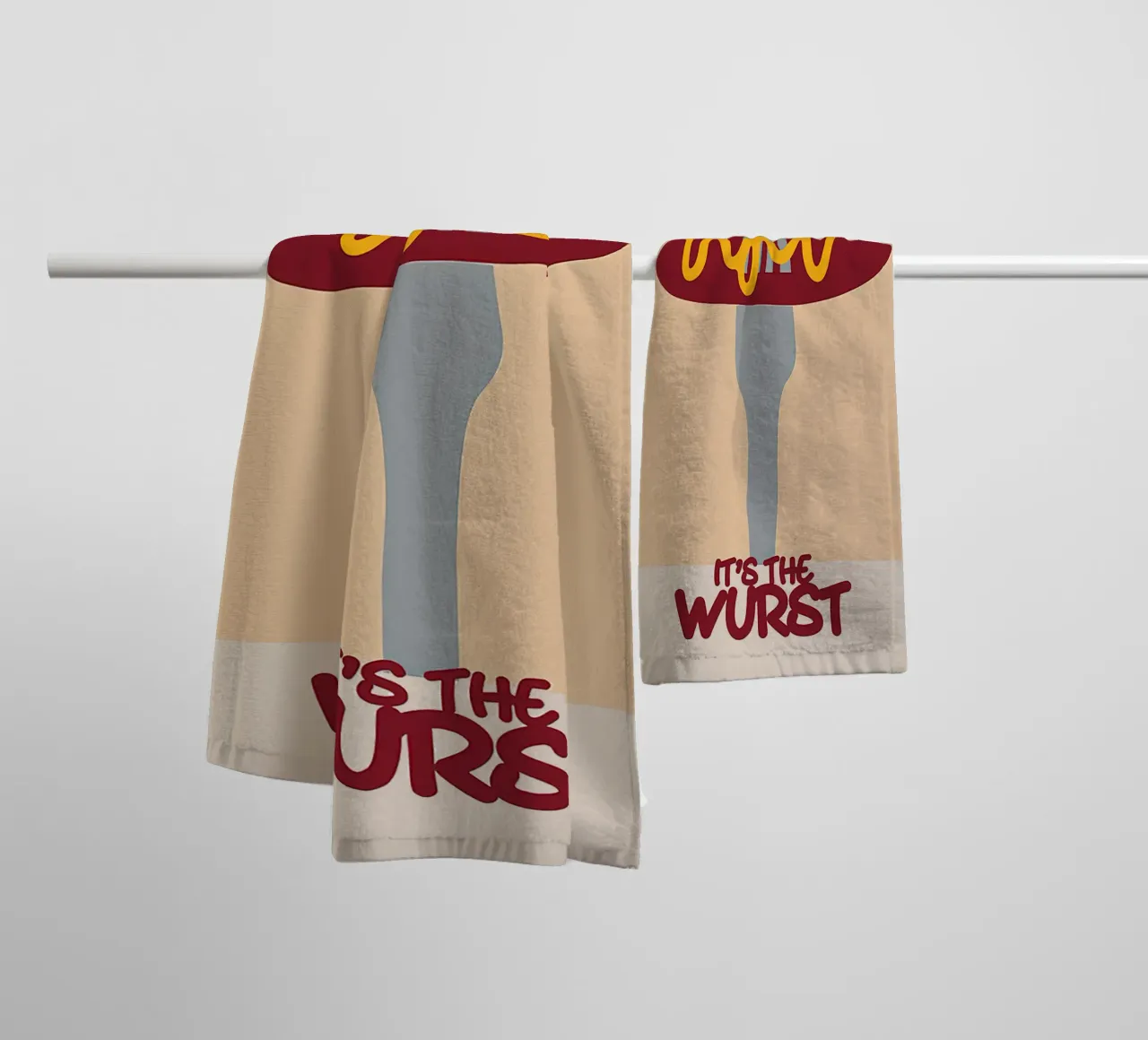 Braaatwurst asciugamano da bagno da Mildred Store