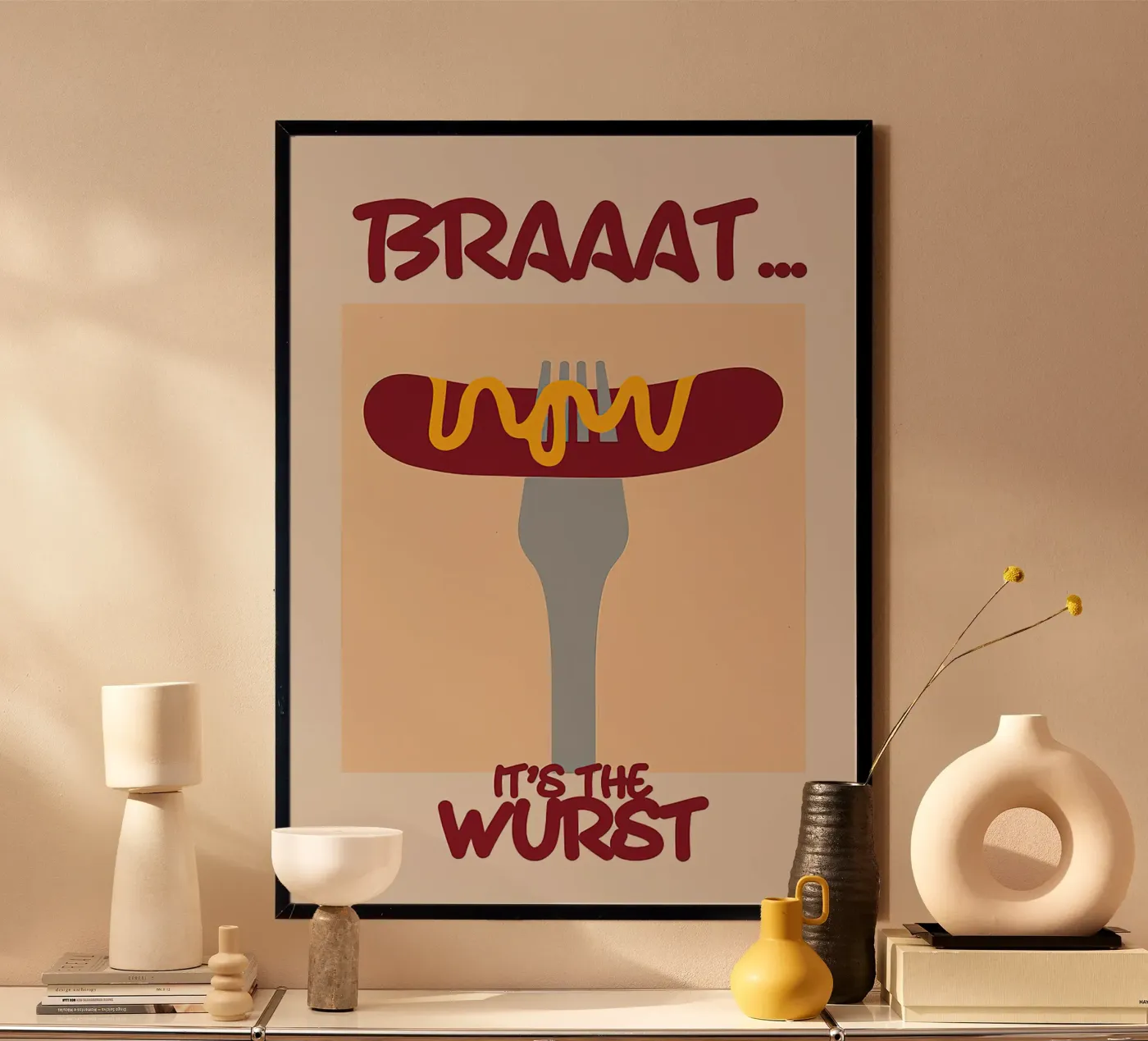 Braaatwurst poster da Mildred Store