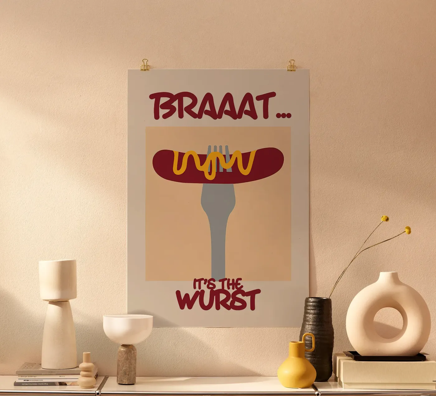 Braaatwurst poster da Mildred Store
