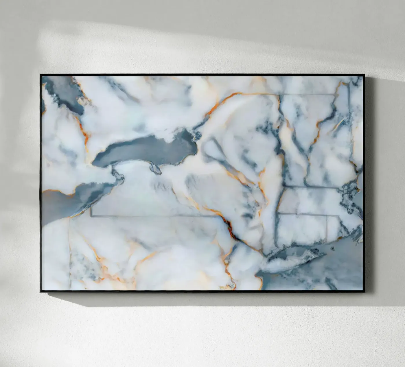 New York Marble Map plexiglass da Octavian
