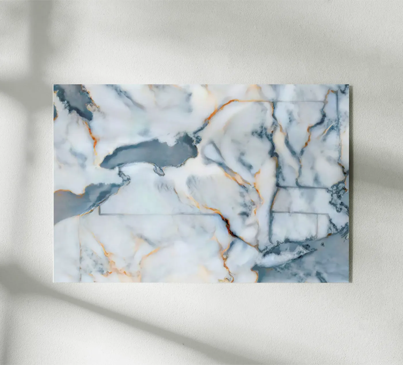 New York Marble Map plexiglass da Octavian