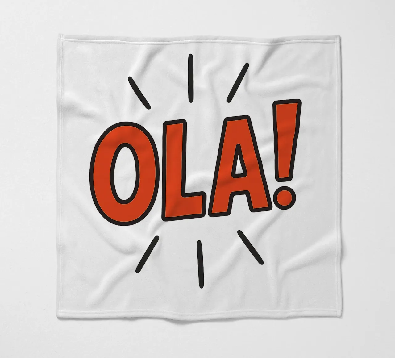 OLÁ - HALLO - HELLO coperta in pile da Vintage Van Gogh