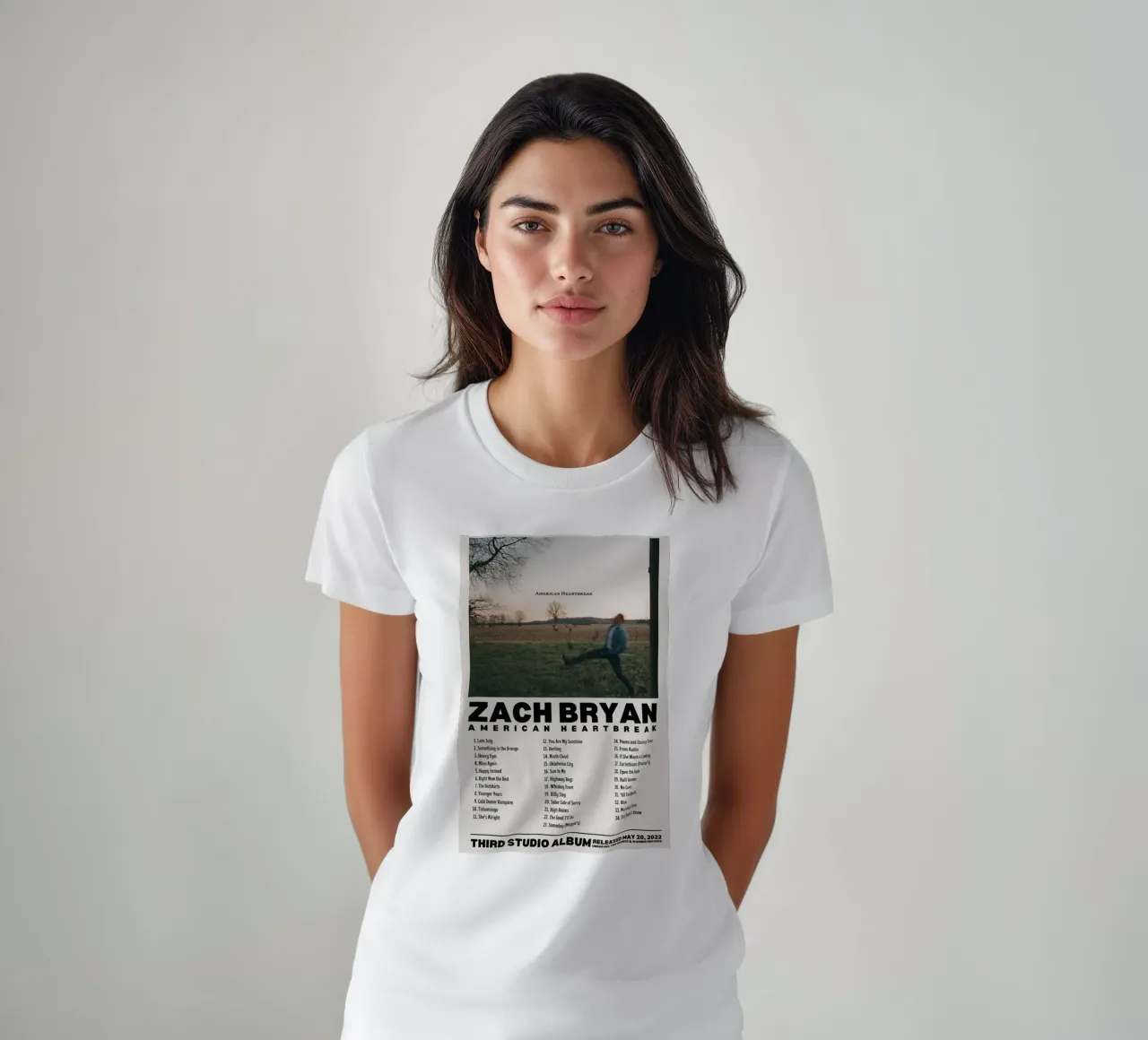 Zach Bryan t-shirt da fayzelkodok