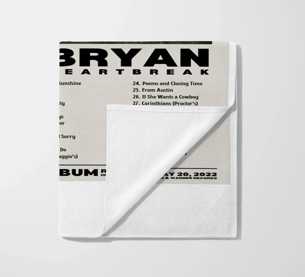 Zach Bryan beach towel by fayzelkodok
