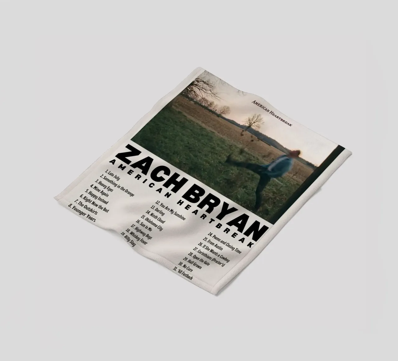 Zach Bryan coperta in pile da fayzelkodok