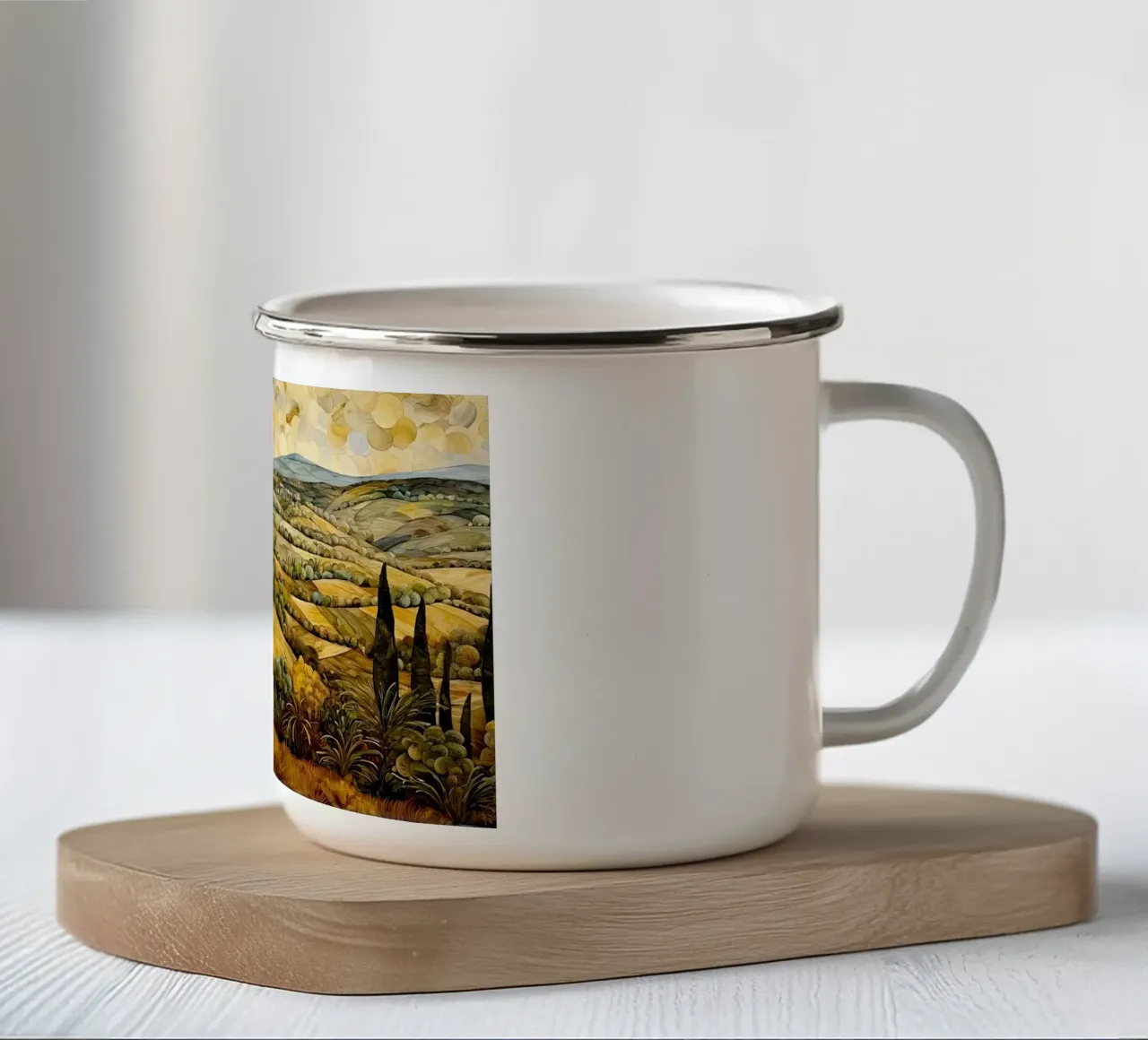 Arte da parete di Imagine tazza in smalto da Imagine