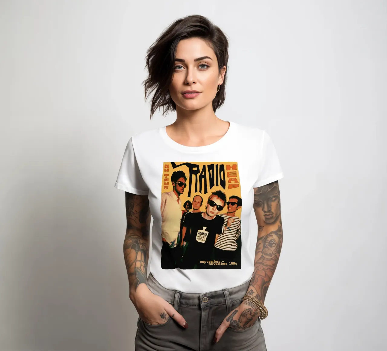 Radio Head women's fitted t-shirt by fayzelkodok