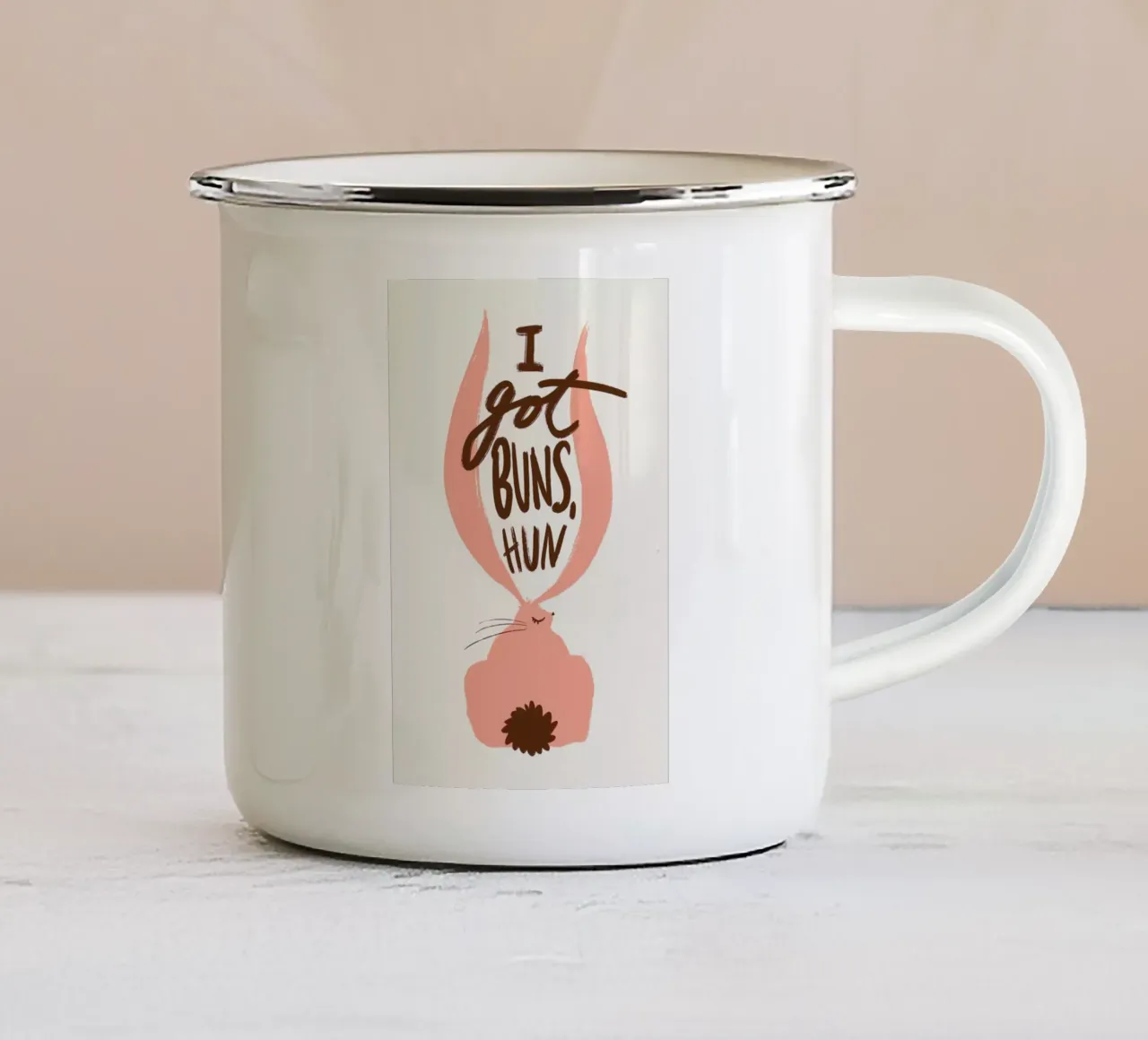 Got Buns?! tazza in smalto da Pure