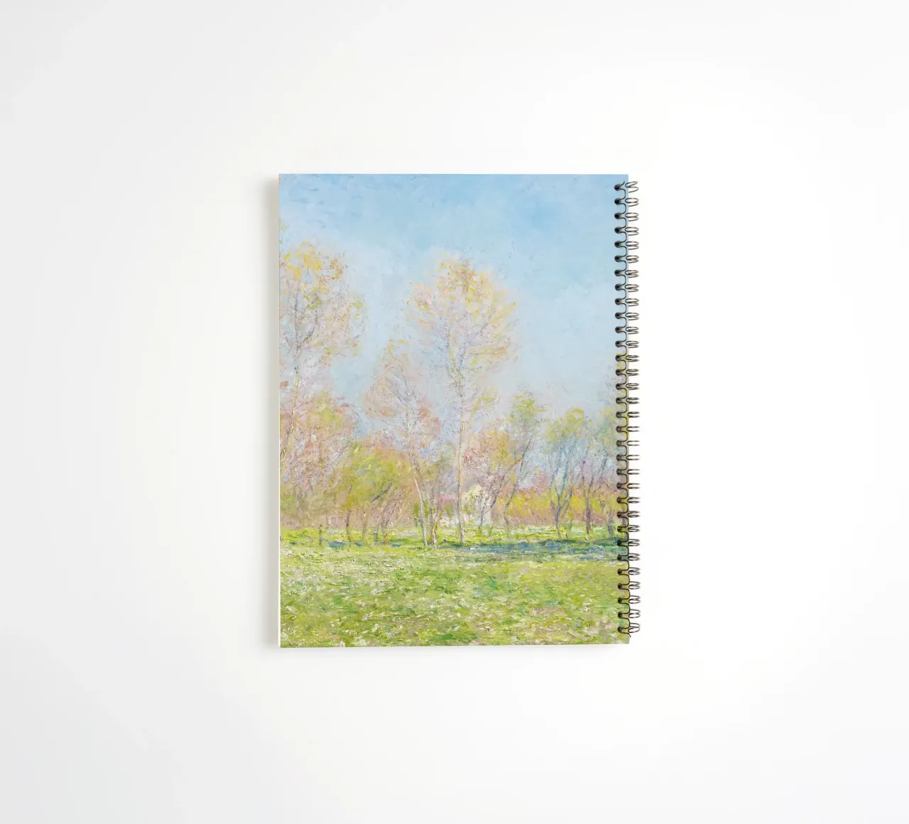 Claude Monet’s Spring in Giverny (1890) spiral notebook by Monet Art Prints