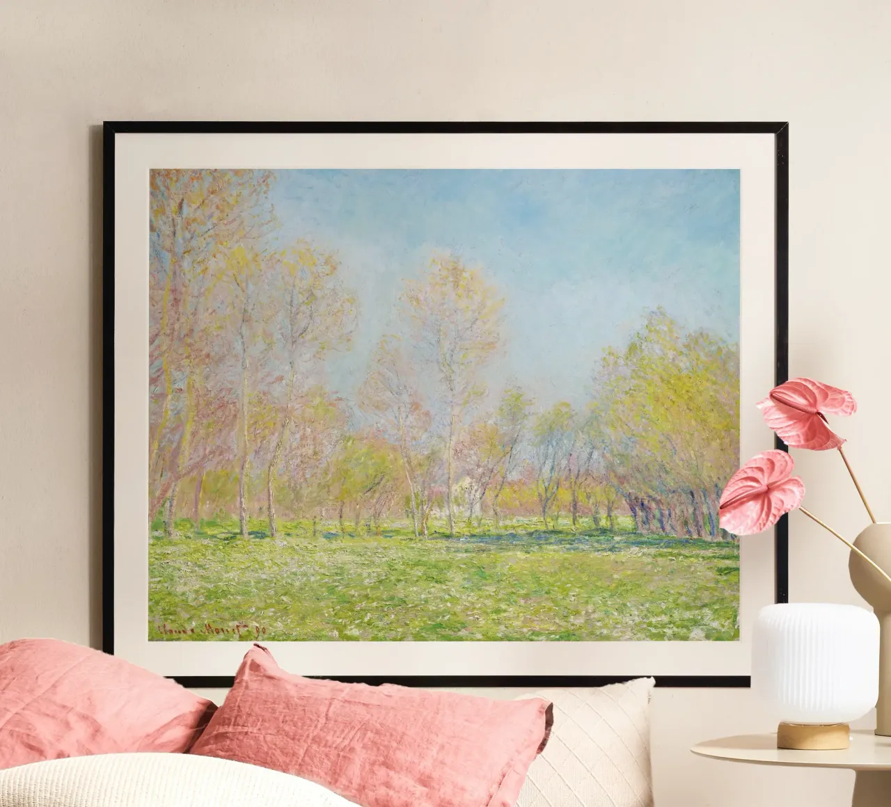 Der Frühling von Claude Monet in Giverny (1890) Hahnemühle von Monet Art Prints