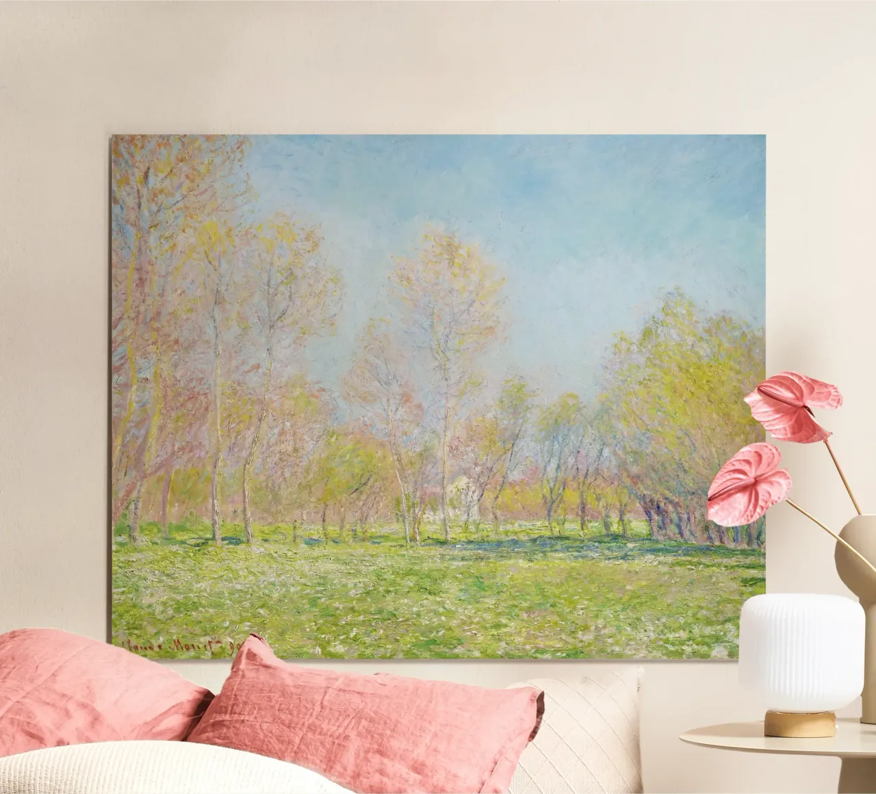 Der Frühling von Claude Monet in Giverny (1890) Hahnemühle von Monet Art Prints
