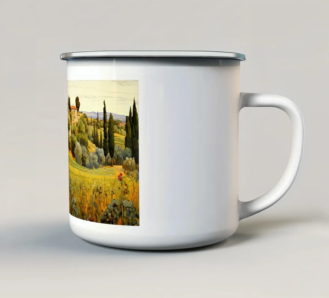 Arte da parete di Imagine tazza in smalto da Imagine