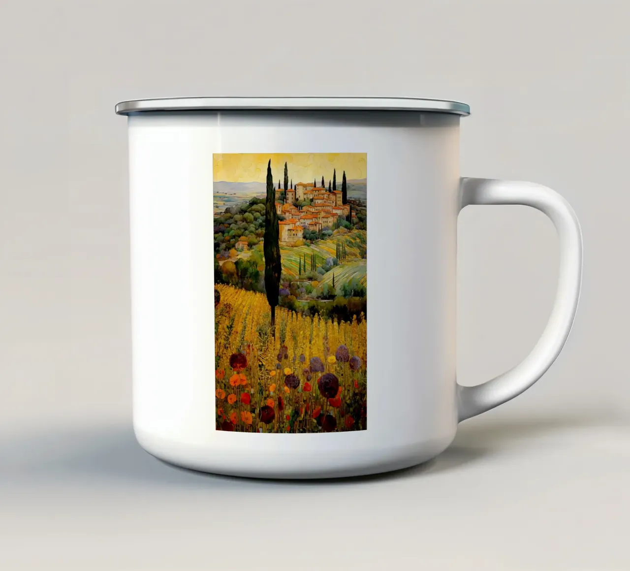 Arte da parete di Imagine tazza in smalto da Imagine