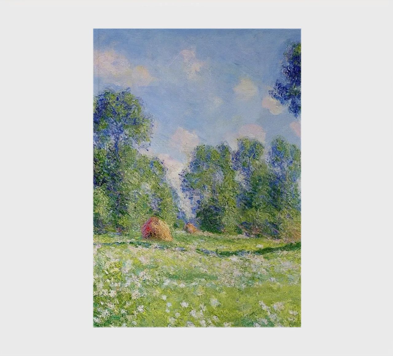 Effect of Spring at Giverny by Claude Monet notebook by Monet Art Prints