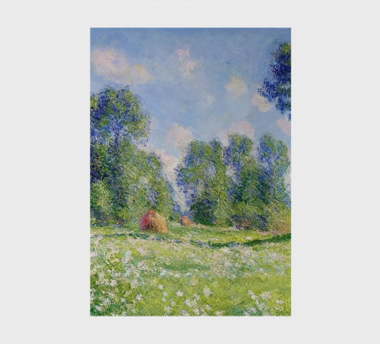 Effect of Spring at Giverny by Claude Monet notebook by Monet Art Prints