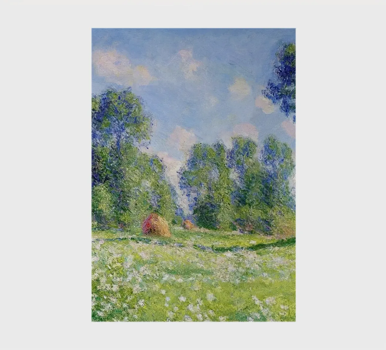 Wirkung des Frühlings in Giverny von Claude Monet Notizbuch von Monet Art Prints