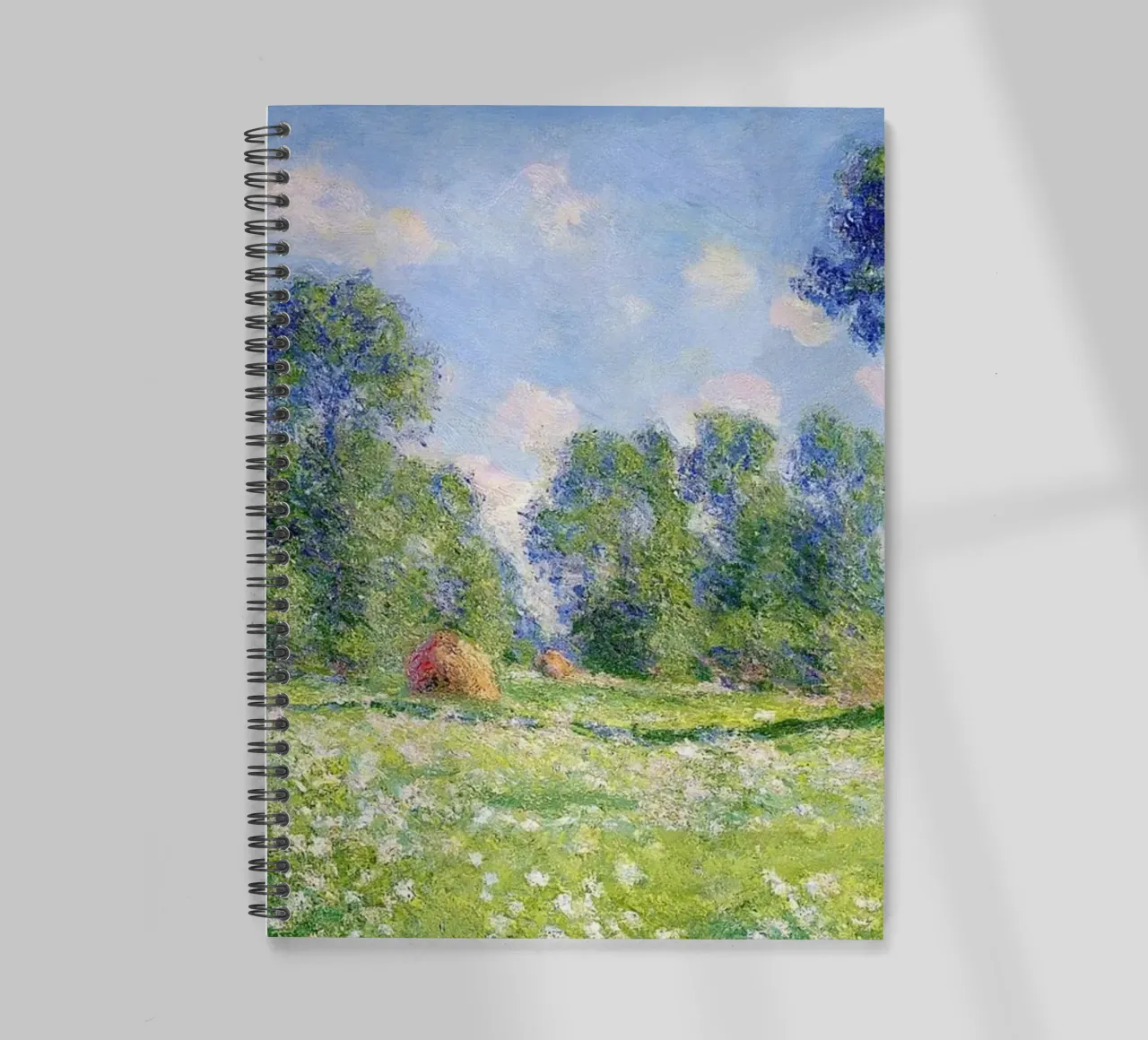 Effect of Spring at Giverny by Claude Monet spiral notebook by Monet Art Prints