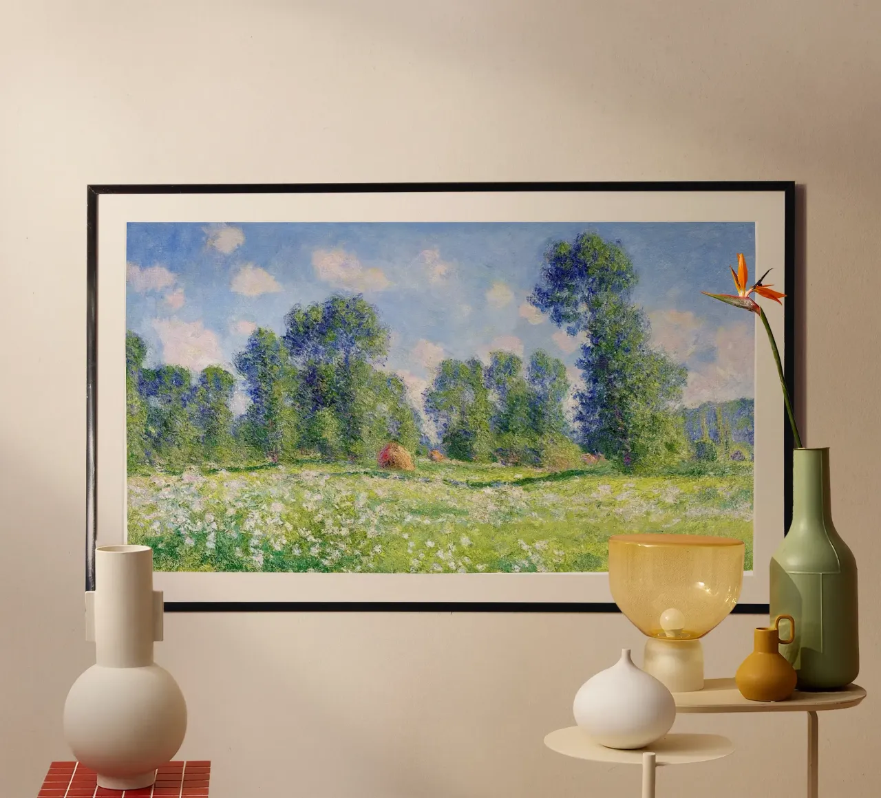 Effect of Spring at Giverny by Claude Monet hahnemühle by Monet Art Prints