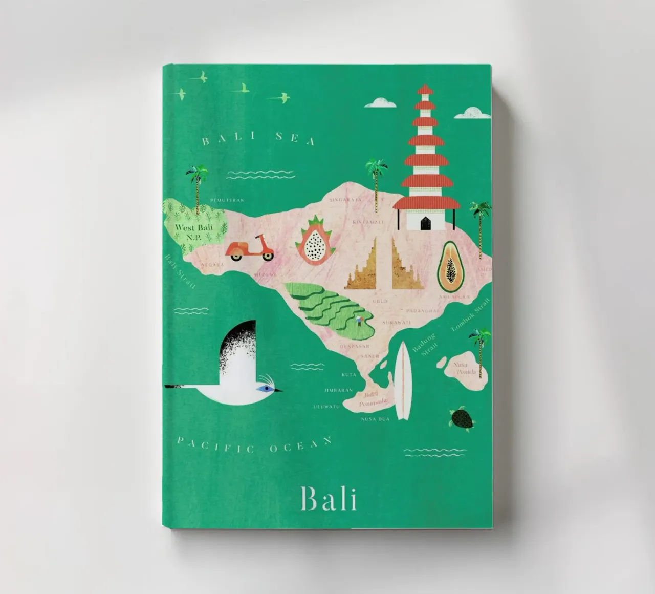 Map Of BalI notebook by Henry Rivers