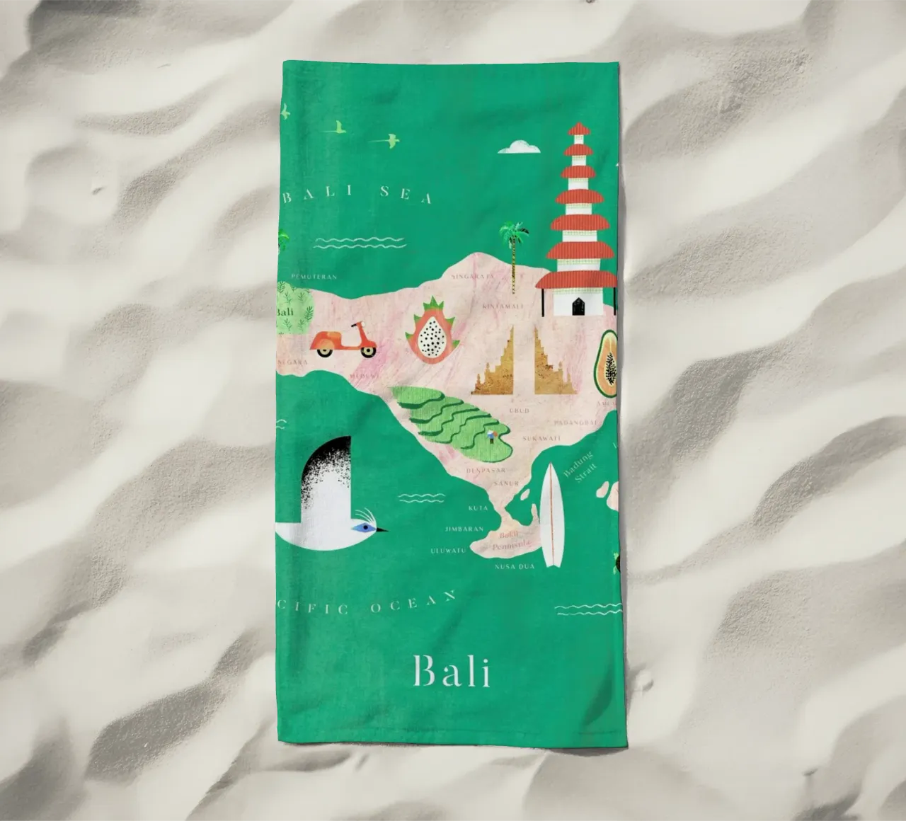 Map Of BalI telo mare da Henry Rivers