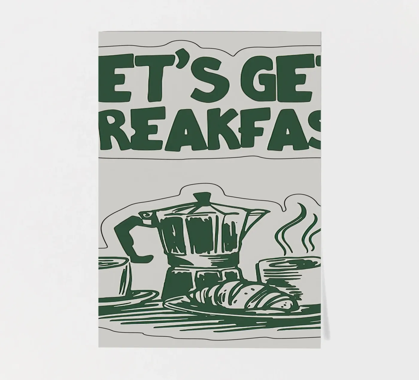 Let's Get Breakfast sticker sheet by Mildred Store