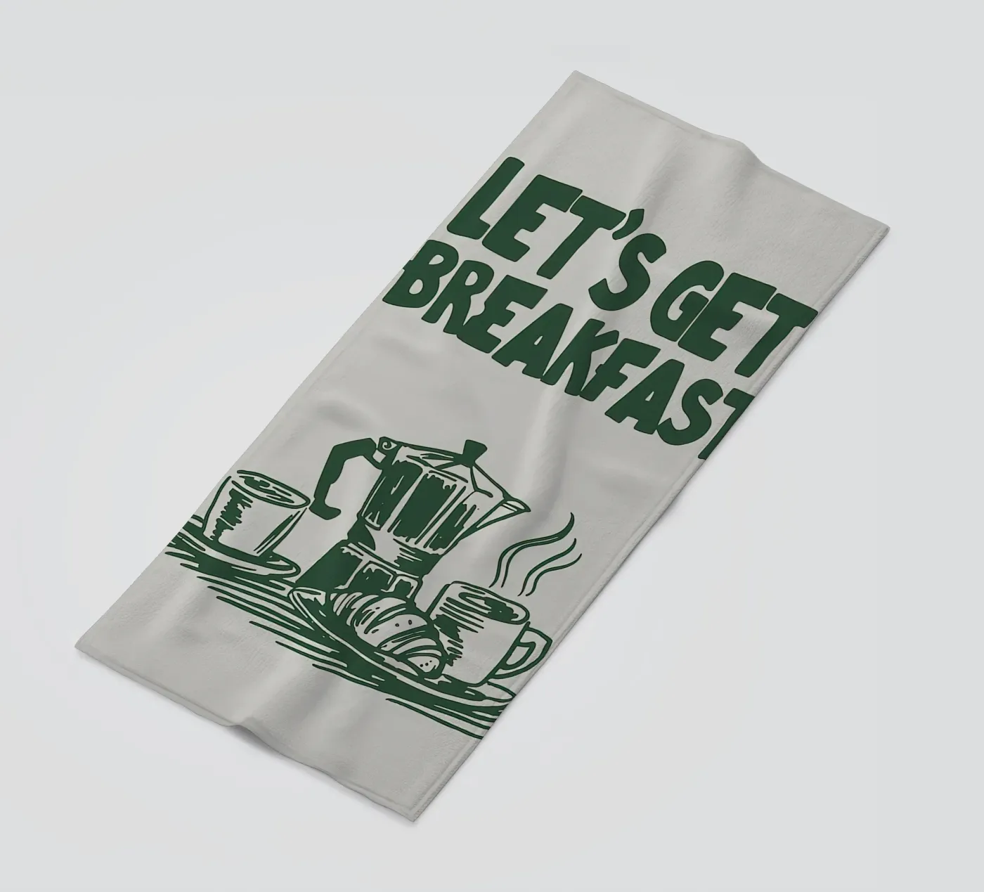 Jetzt wird gefrühstückt Strandtuch von Mildred Store