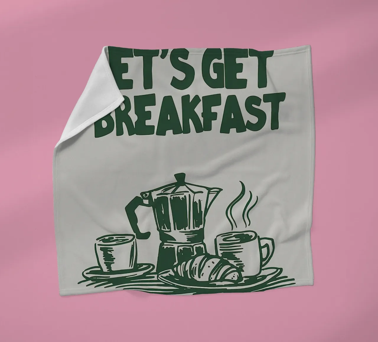 Prenons le petit-déjeuner plaid polaire de Mildred Store