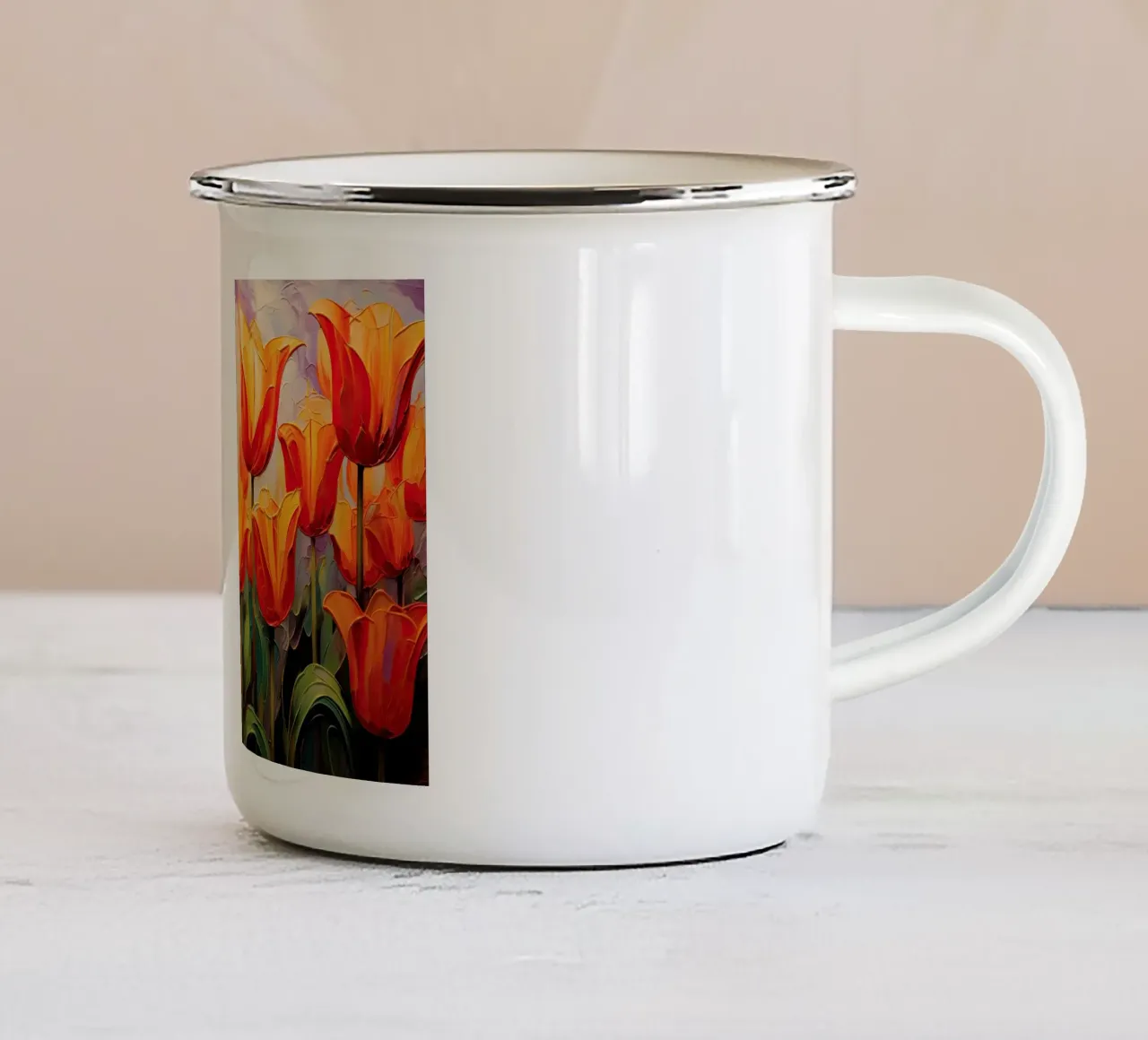Arte da parete di Imagine tazza in smalto da Imagine