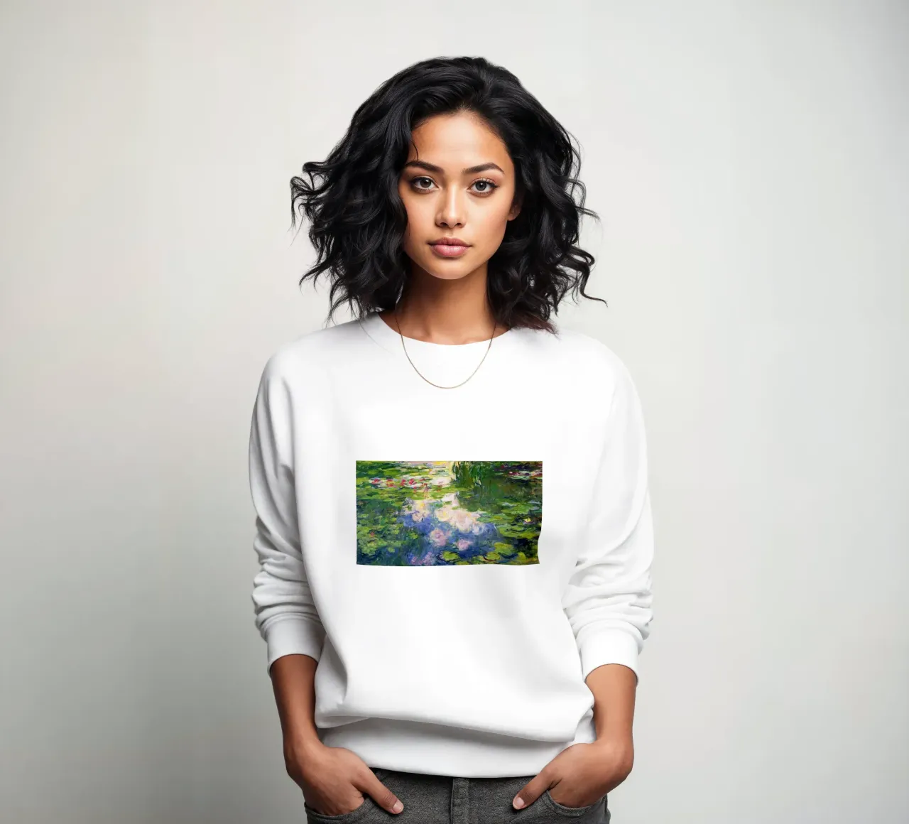 Lo stagno di ninfee di Claude Monet felpa da Monet Art Prints