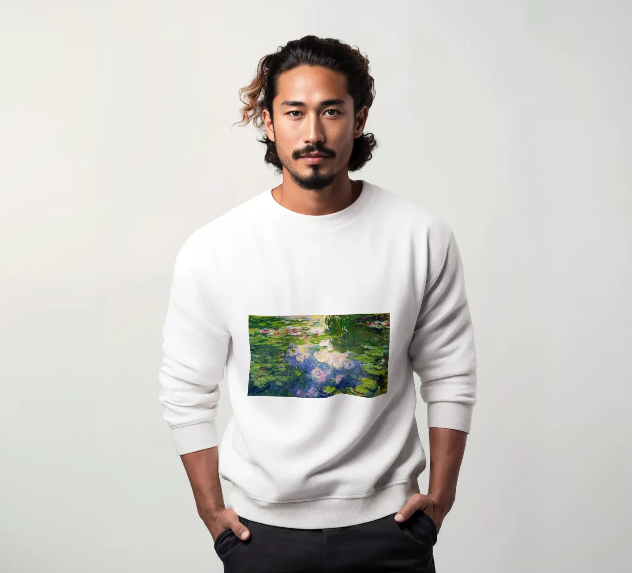 Lo stagno di ninfee di Claude Monet felpa da Monet Art Prints