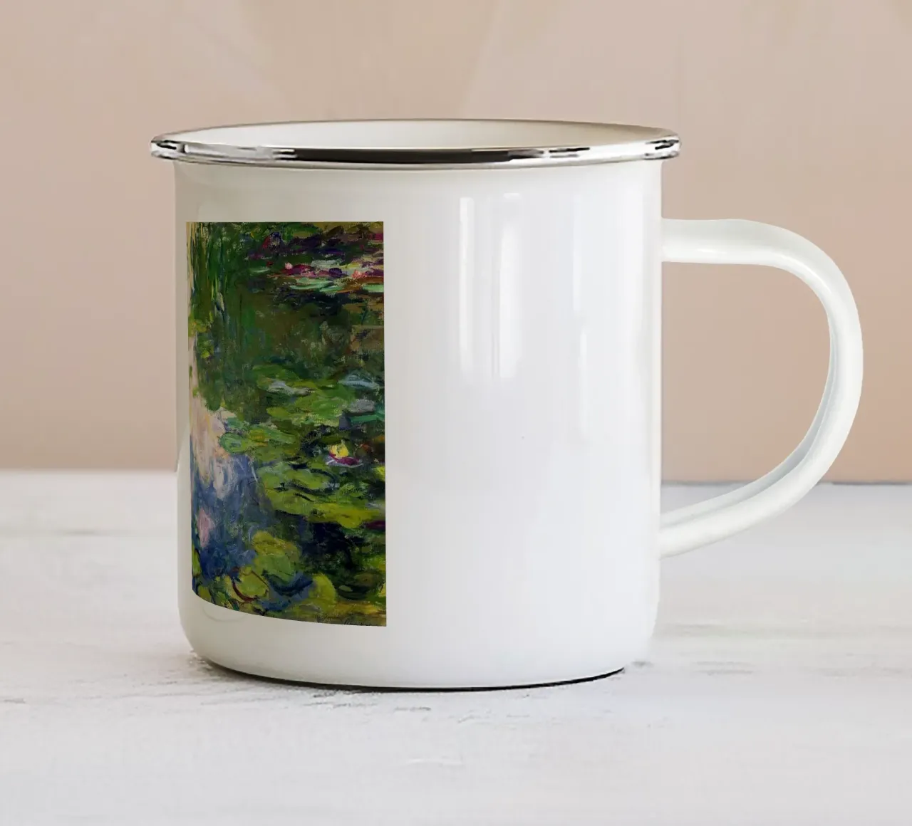 Lo stagno di ninfee di Claude Monet tazza in smalto da Monet Art Prints