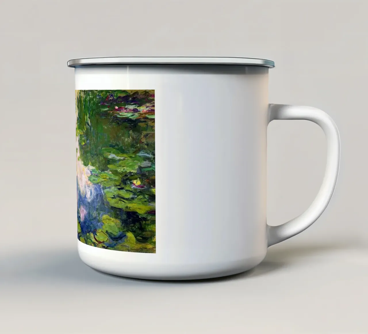 Lo stagno di ninfee di Claude Monet tazza in smalto da Monet Art Prints