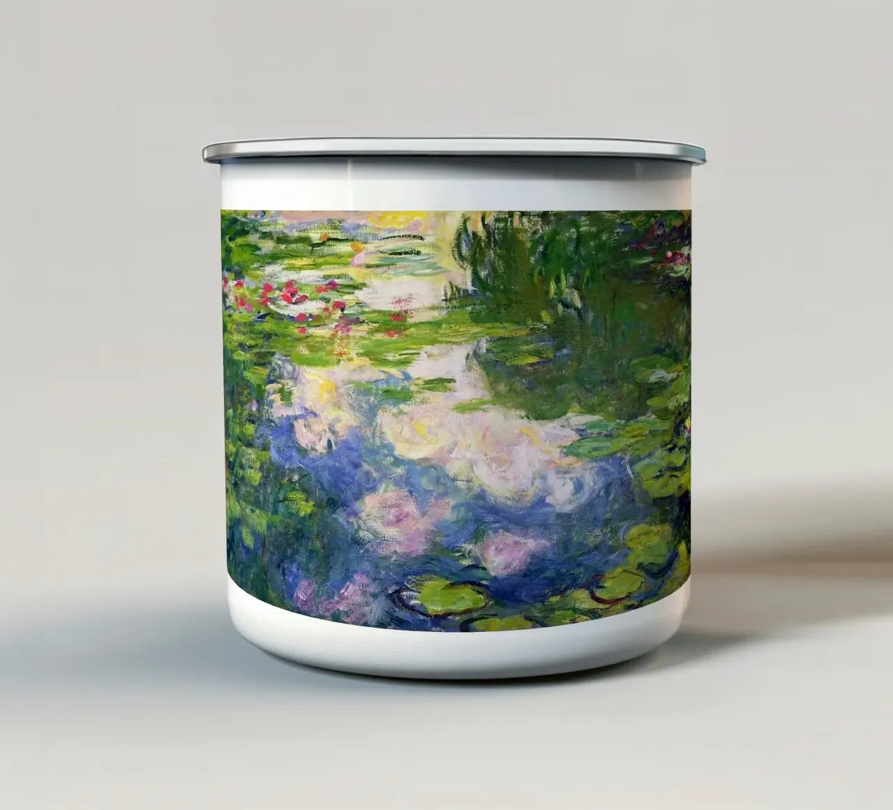 Lo stagno di ninfee di Claude Monet tazza in smalto da Monet Art Prints