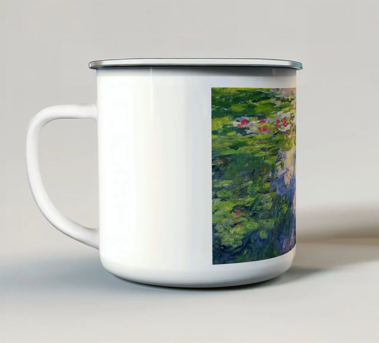 Lo stagno di ninfee di Claude Monet tazza in smalto da Monet Art Prints