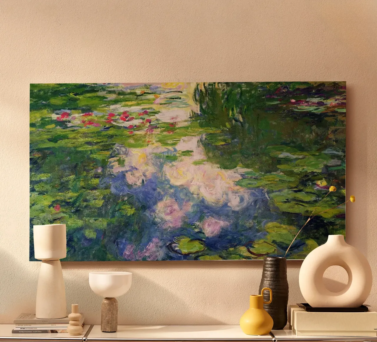Lo stagno di ninfee di Claude Monet alluminio dibond da Monet Art Prints